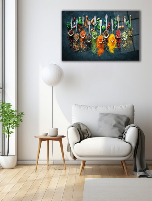 Wallity Pintura de Vidrio Templado Decorativo Multicolor 46 x 72 cm